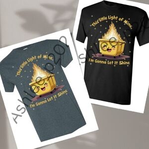 Dumpster Fire Graphic Short Sleeve Tee Shirt